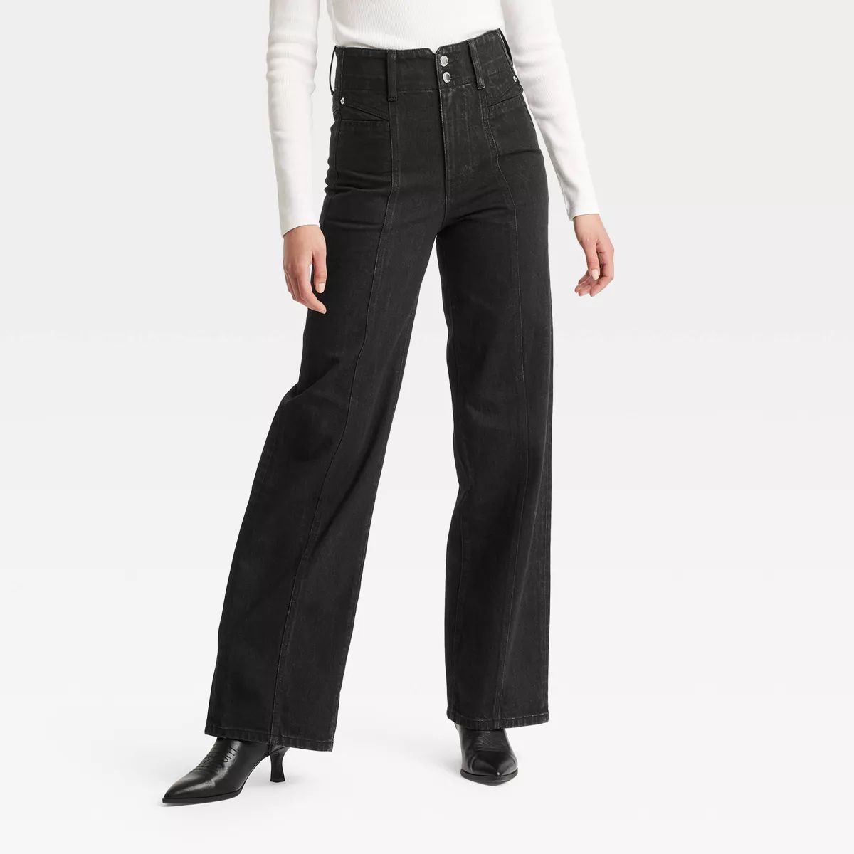 Women's High-Rise Tailored Wide Leg Jeans - Universal Thread™ | Target