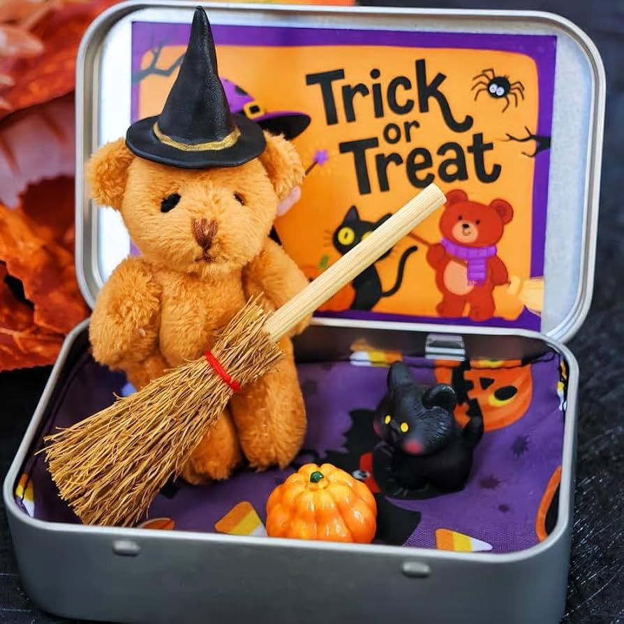 Halloween Bear in a Box for Trick or Treat,Teddy Bear in a Box for Trick or Treat - Miniature Wit... | Amazon (US)