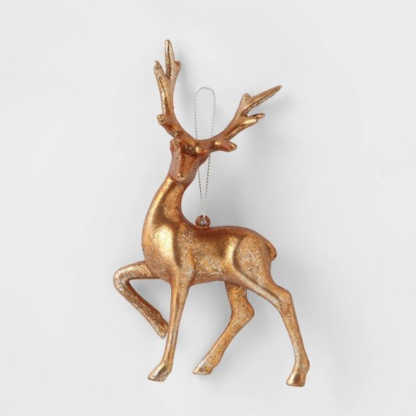 Metallic Deer Christmas Tree Ornament Copper - Wondershop™ | Target