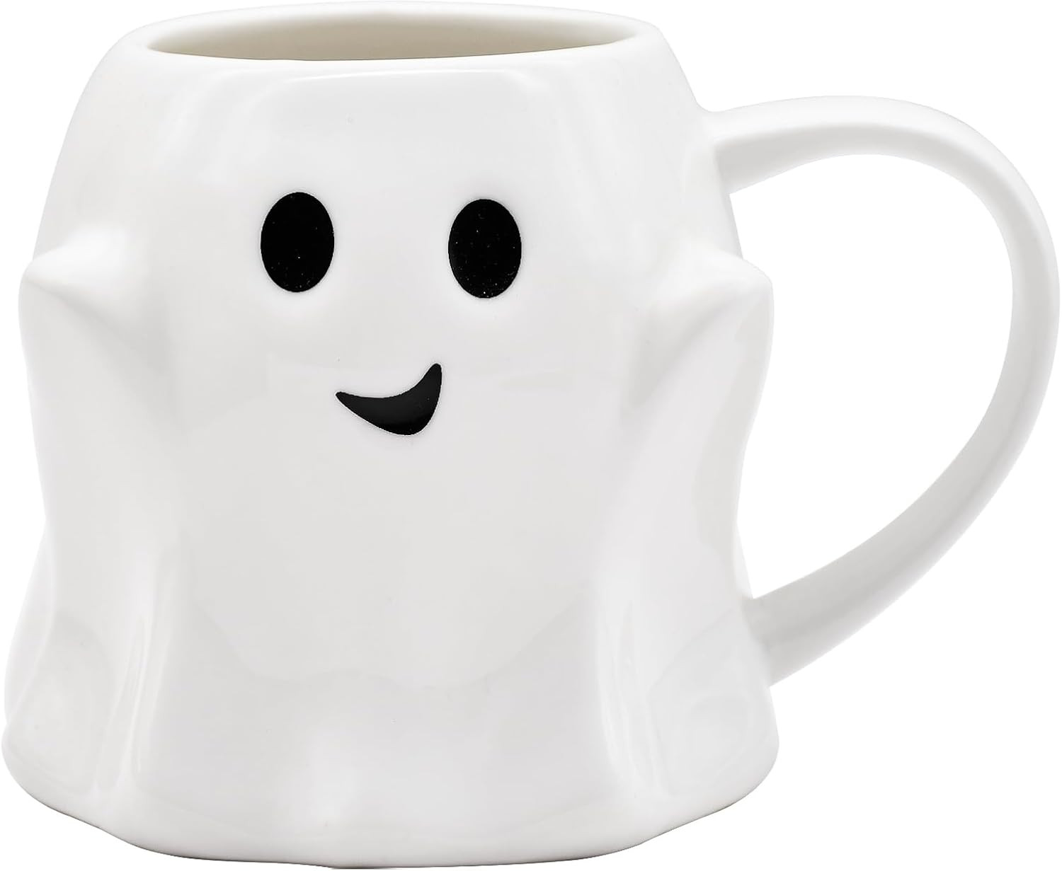 14 oz Halloween Ghost Coffee Mug - White Cute Ceramic Ghost Pattern Ghostface Mug Coffee Cup Halloween Accessories Birthday Gifts for Kids Adults | Amazon (US)