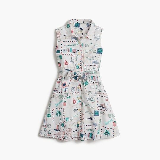 Girls' tie-waist T-shirt dress | J.Crew Factory