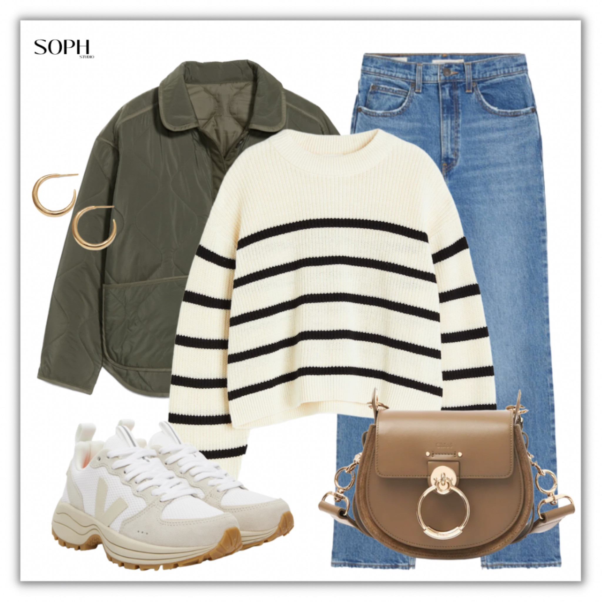 Casual OOTD / Striped sweaters and quilted jackets 🤍✨

• green quilted jacket only available in Canada Old Navy, fortunately found a similar one from Lululemon!

#LTKstyletip #LTKFind #LTKfit