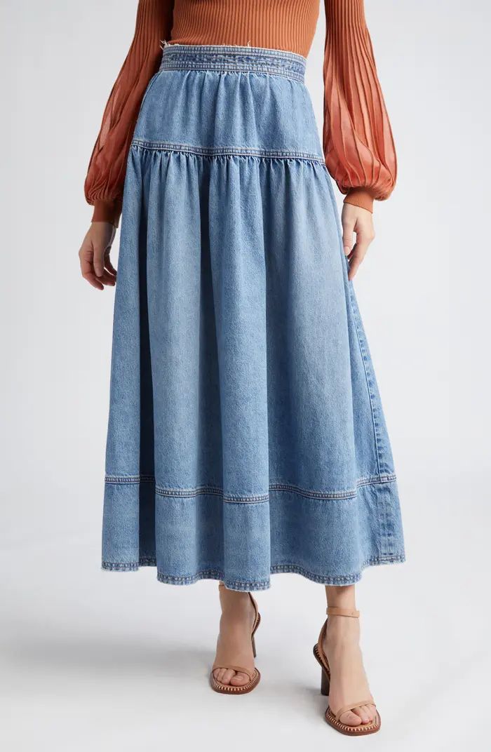 The Astrid Nonstretch Denim Skirt | Nordstrom