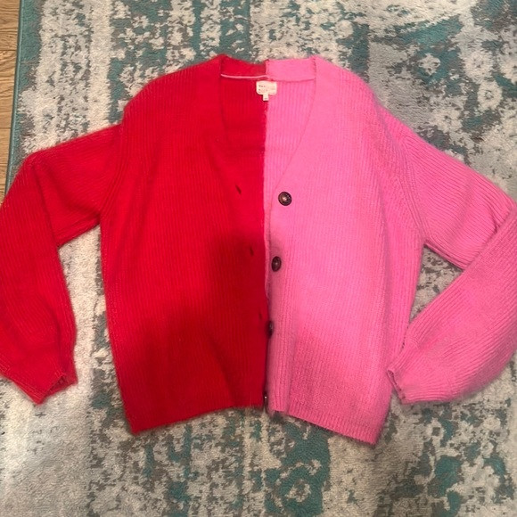 Shop Zoco half and half cardigan size large | Poshmark