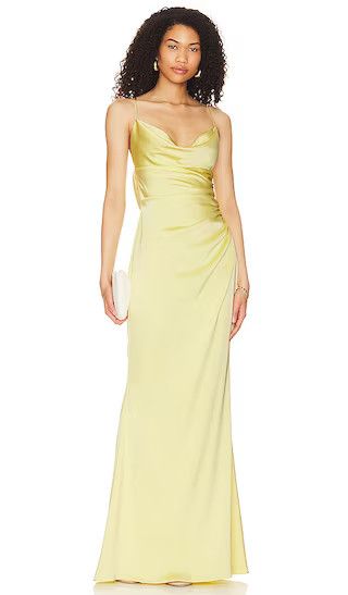Ryder Gown in Daffodil Yellow Gown Lime Green Gown Lime Gown Long Maxi Dress | Revolve Clothing (Global)