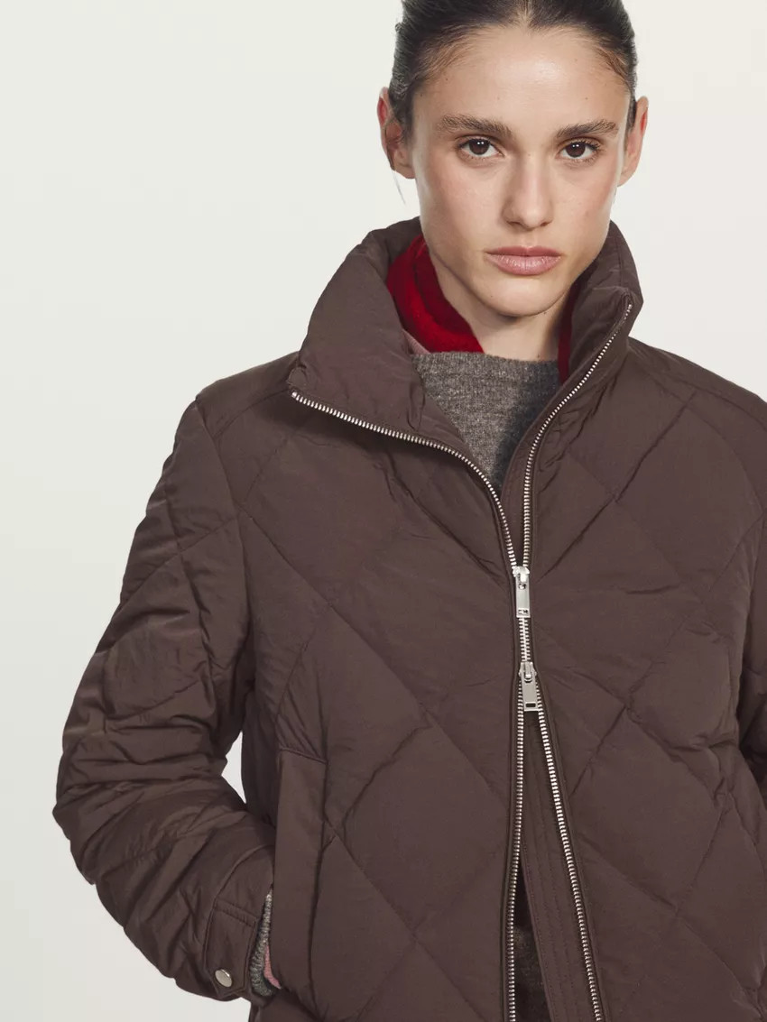 Short water-repellent down jacket | Massimo Dutti US