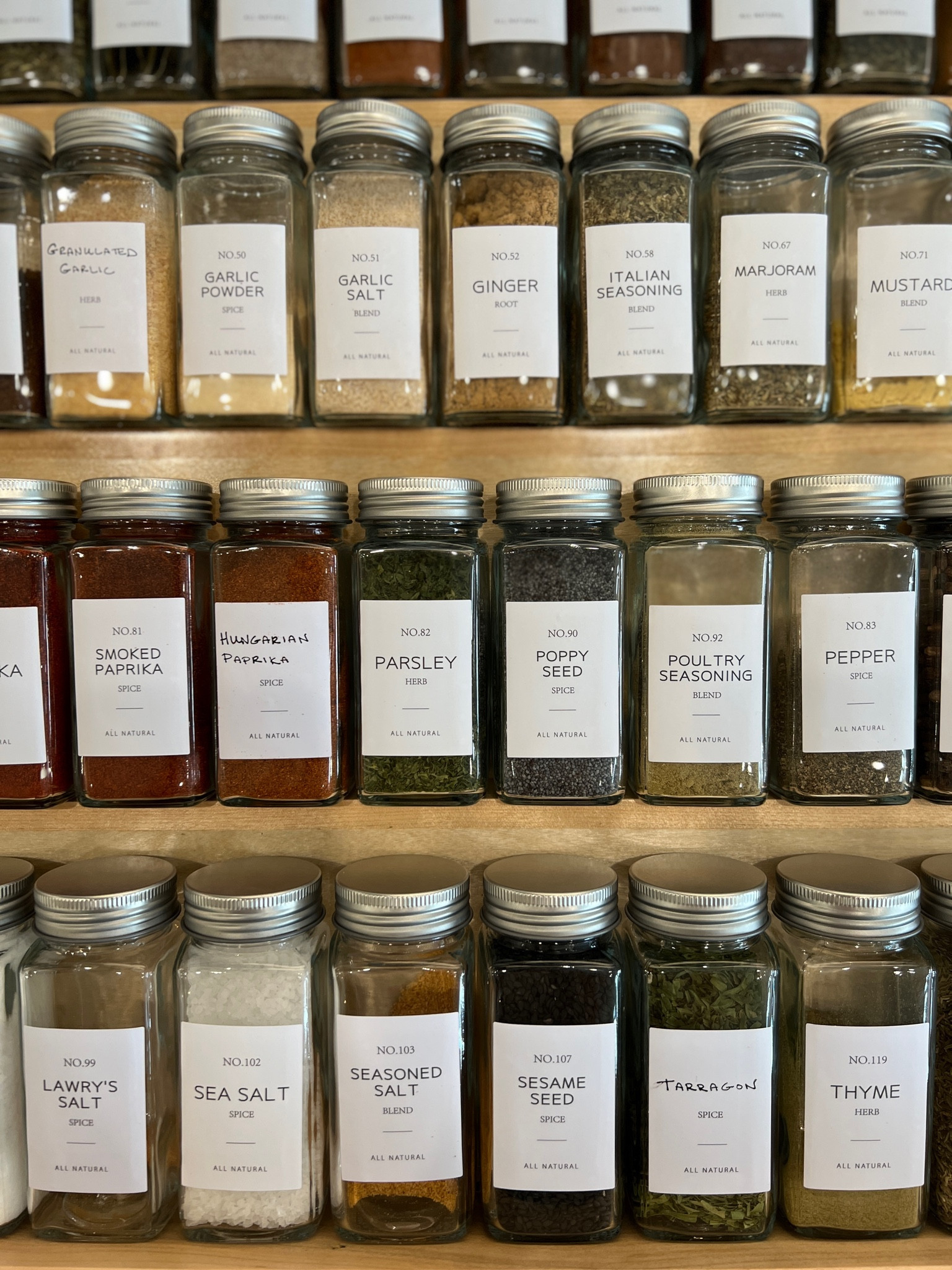 Spice jars - comes with a few font options and labels for the top too! 

#LTKhome