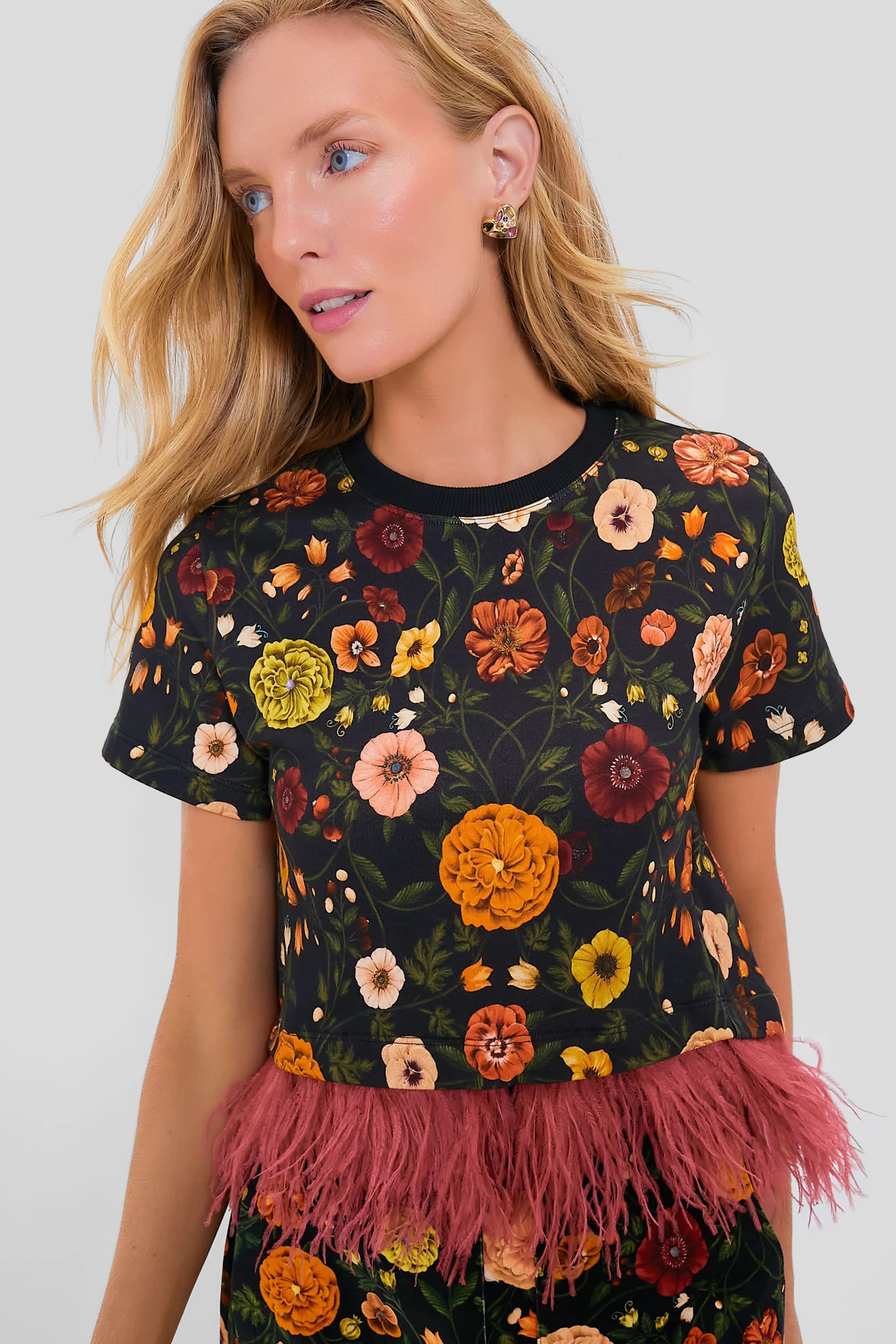 Botticelli La Scala Tee with Feathers | Tuckernuck (US)