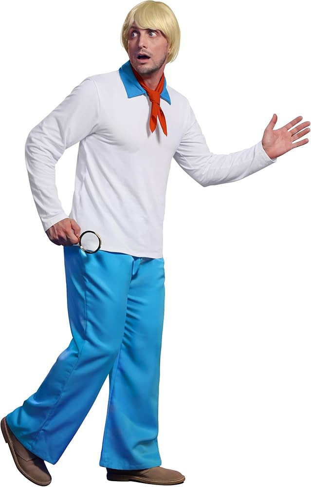 Arvilhill Men Full Set Halloween Costume Wig Tiny Neck Hole Shirt Pants Scarf Classic Character O... | Amazon (US)