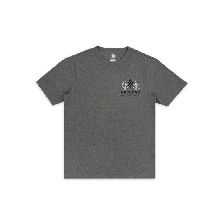 Wonder Nation Boys Short Sleeve Elevated Graphic T-Shirt, Sizes 4-18 & Husky | Walmart (US)