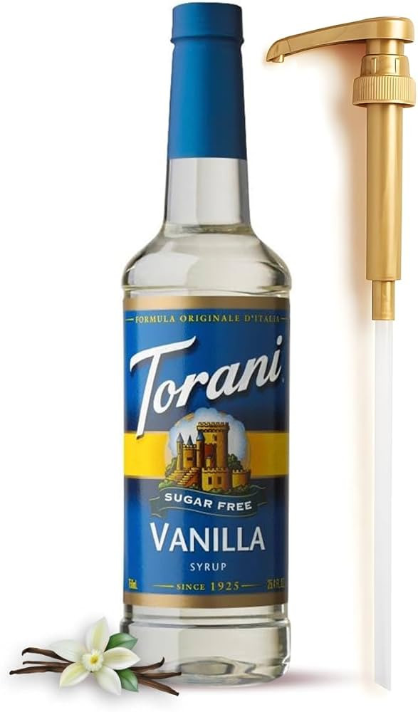 Torani Sugar Free Vanilla Syrup for Coffee 25.4 Ounces for Vanilla Flavored Syrup with Fresh Fine... | Amazon (US)