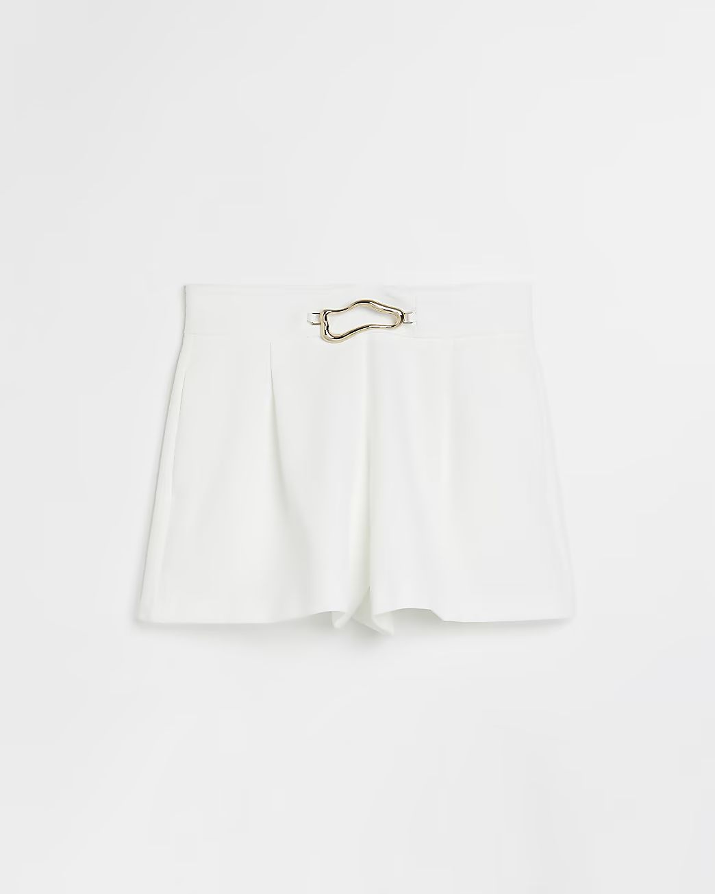 White gold detail shorts | River Island (UK & IE)