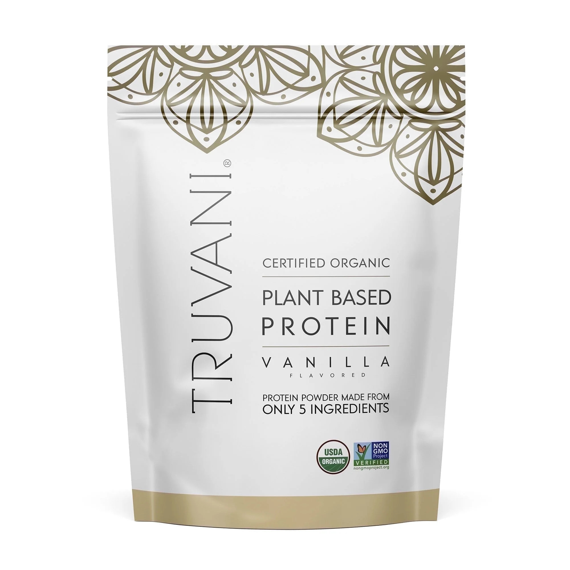 Truvani Vegan Protein Powder - Vanilla Protein Shake Mix, 8.75 oz - 10 Servings | Walmart (US)