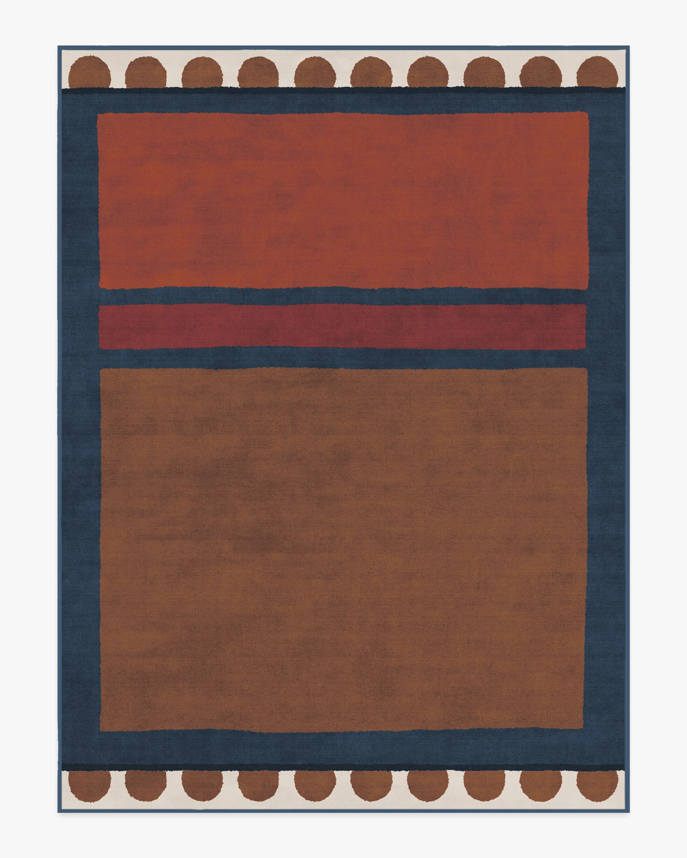 Nina Indigo & Rust Flatwoven Rug by Justina Blakeney | Ruggable
