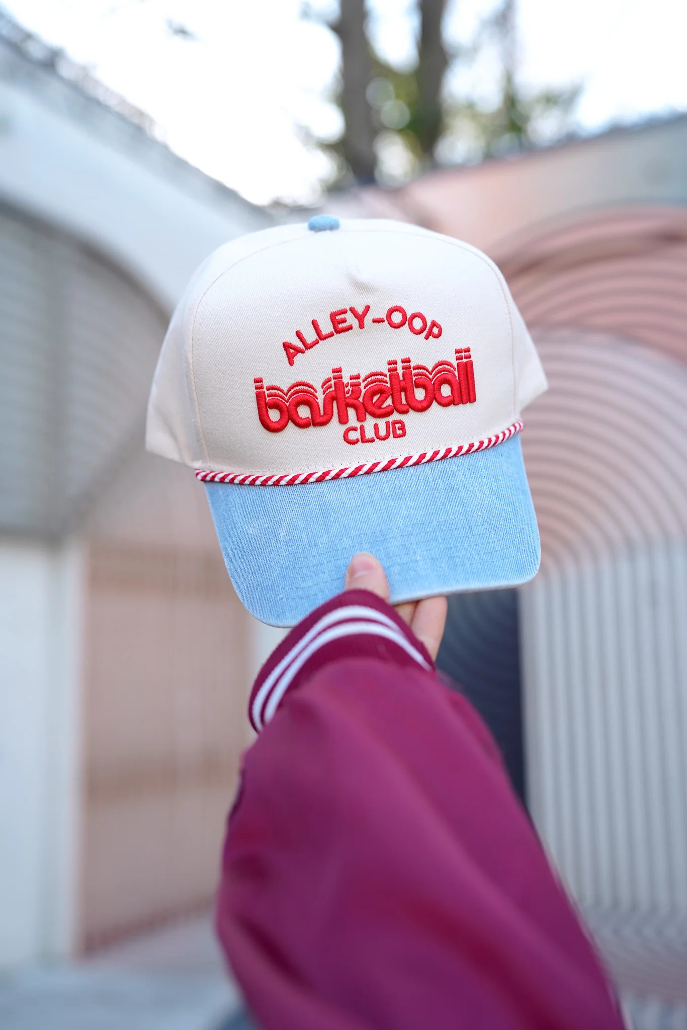 Alley Oop Basketball Club - Denim Vintage Trucker Hat | KenzKustomz