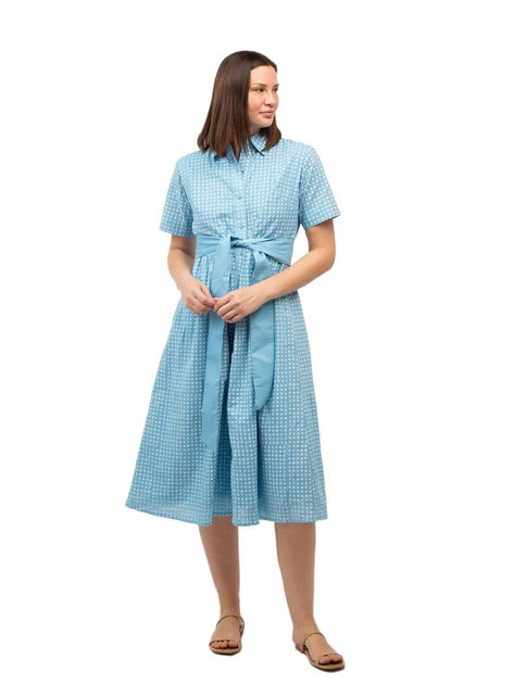 The Elle Midi Dress | Blue Dot | Beau & Ro