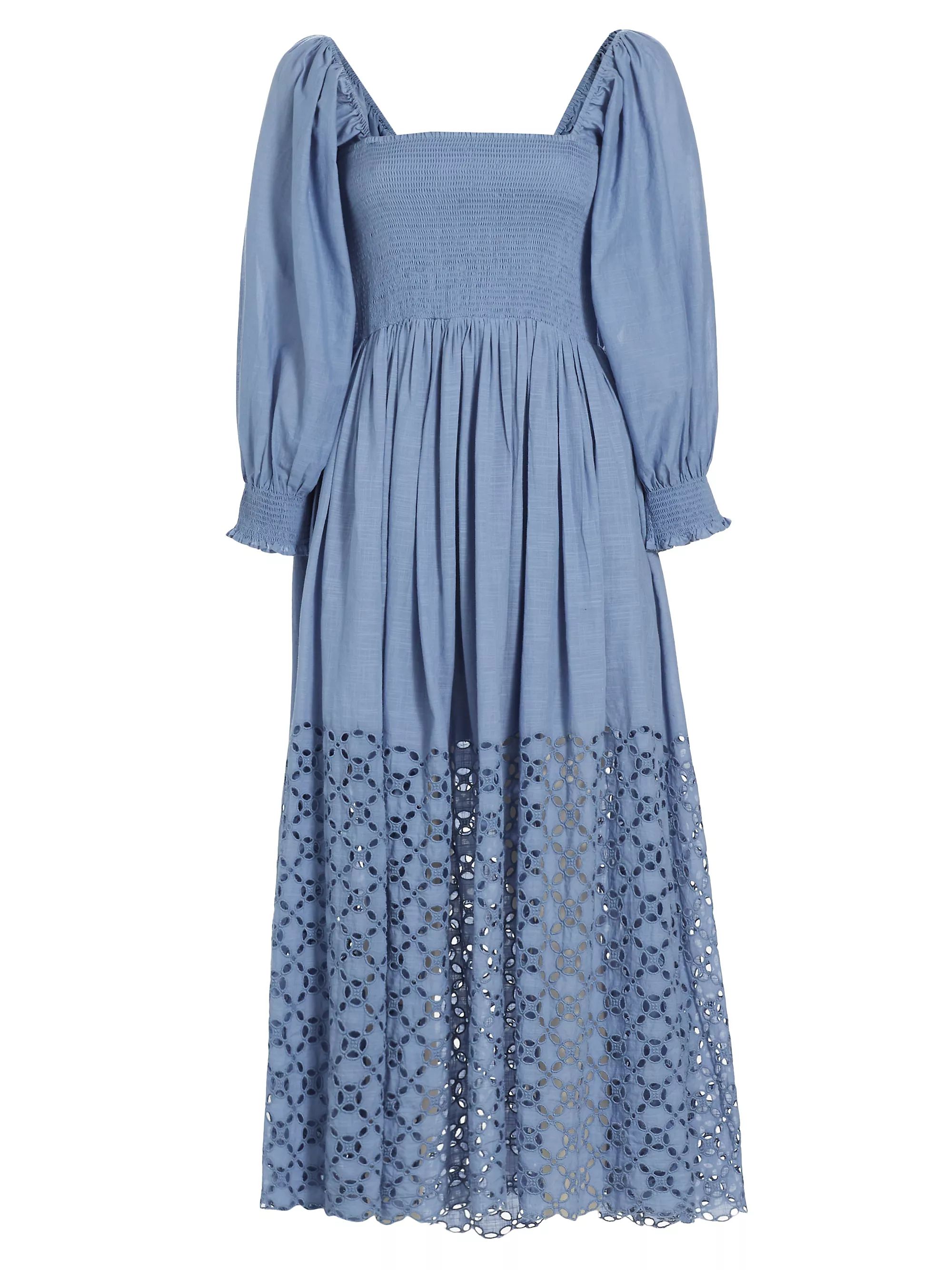 Perfect Storm Eyelet Cotton Maxi Dress | Saks Fifth Avenue