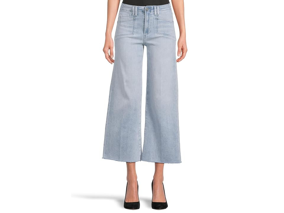 Paige Anessa Set in Pockets Raw Hem in Shooting Star Women's Jeans Shooting Star : 32 27, Cotton/Denim/Polyester | Zappos
