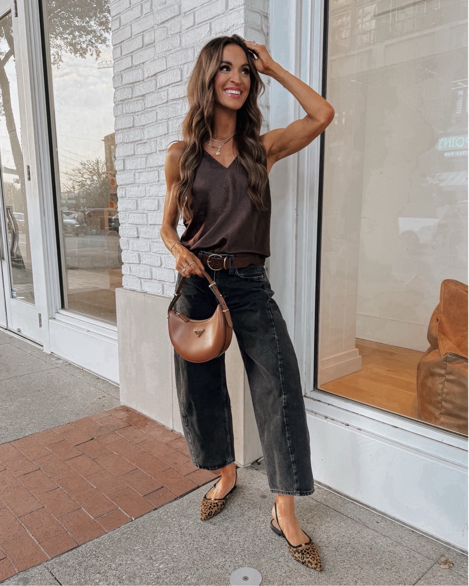 tank, jeans, and ballet flats all on sale this week! 🤎

#LTKCyberWeek