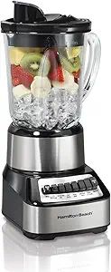 Hamilton Beach Wave Crusher Blender with 40 Oz Glass Jar and 14 Functions for Puree, Ice Crush, S... | Amazon (US)