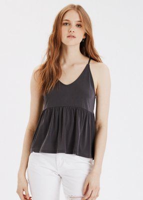 AE V-Neck Peplum Tank Top | American Eagle Outfitters (US & CA)