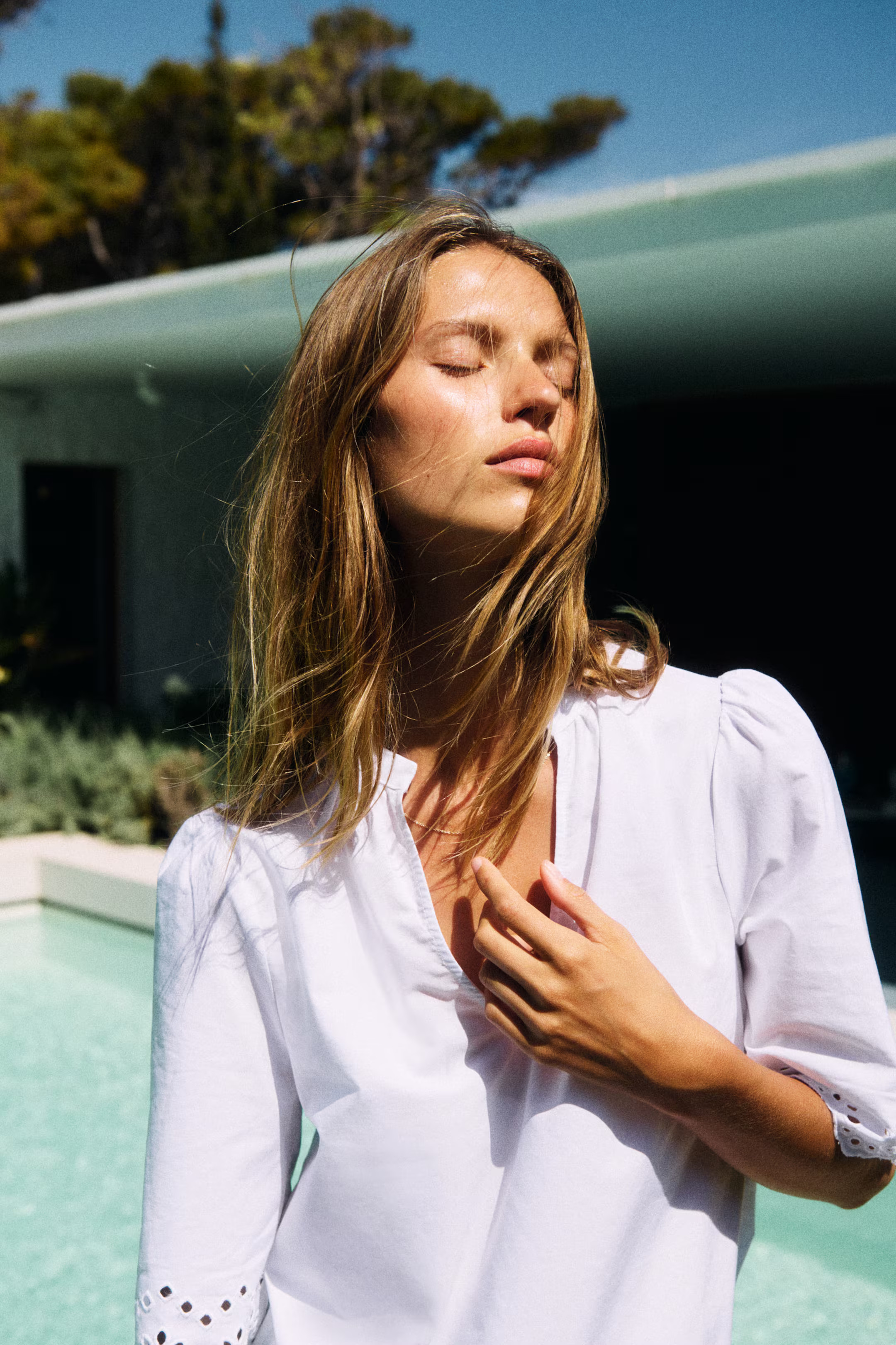 Broderie anglaise cotton blouse | H&M (UK, MY, IN, SG, PH, TW, HK)