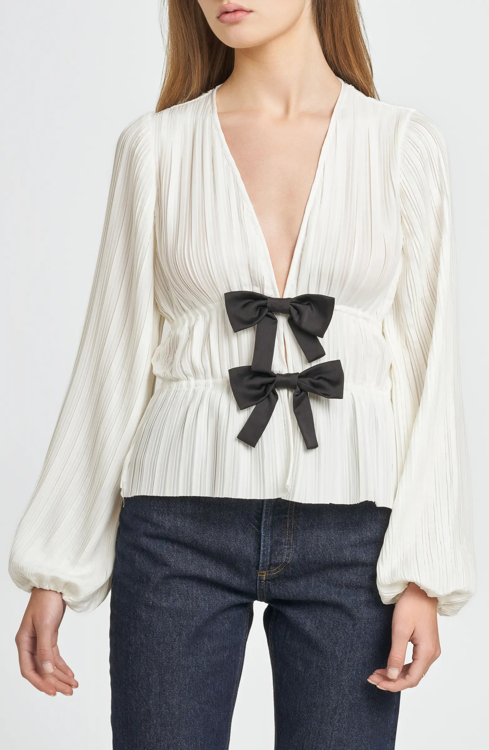 WAYF Ciana Pleated Top | Nordstrom | Nordstrom