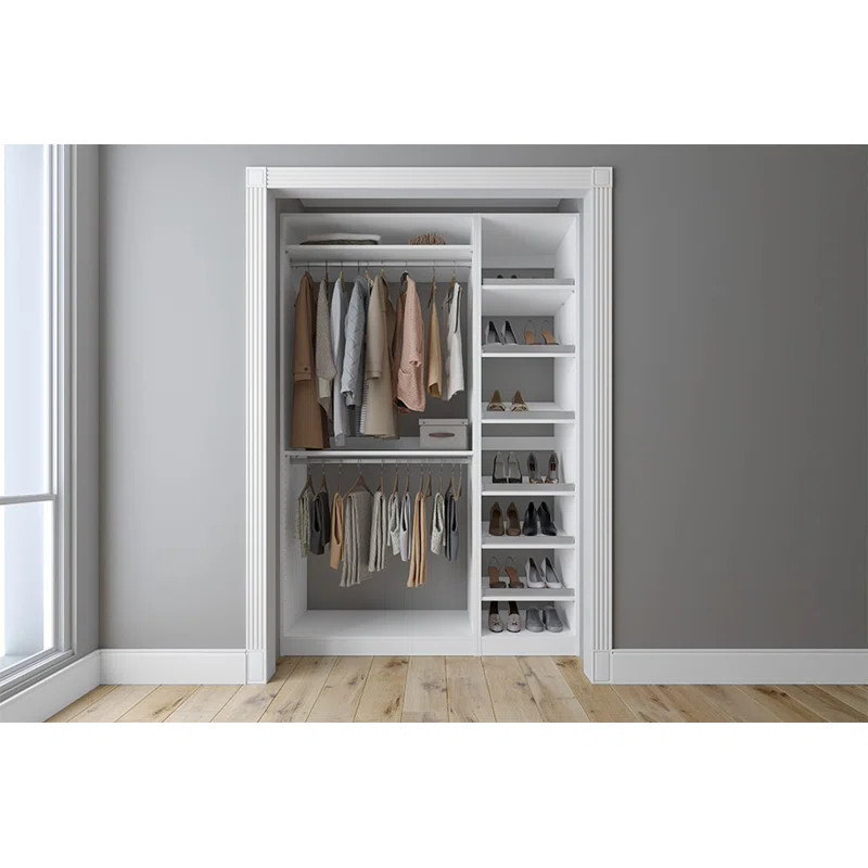 Bagley 54" W Closet System Starter Kit | Wayfair North America