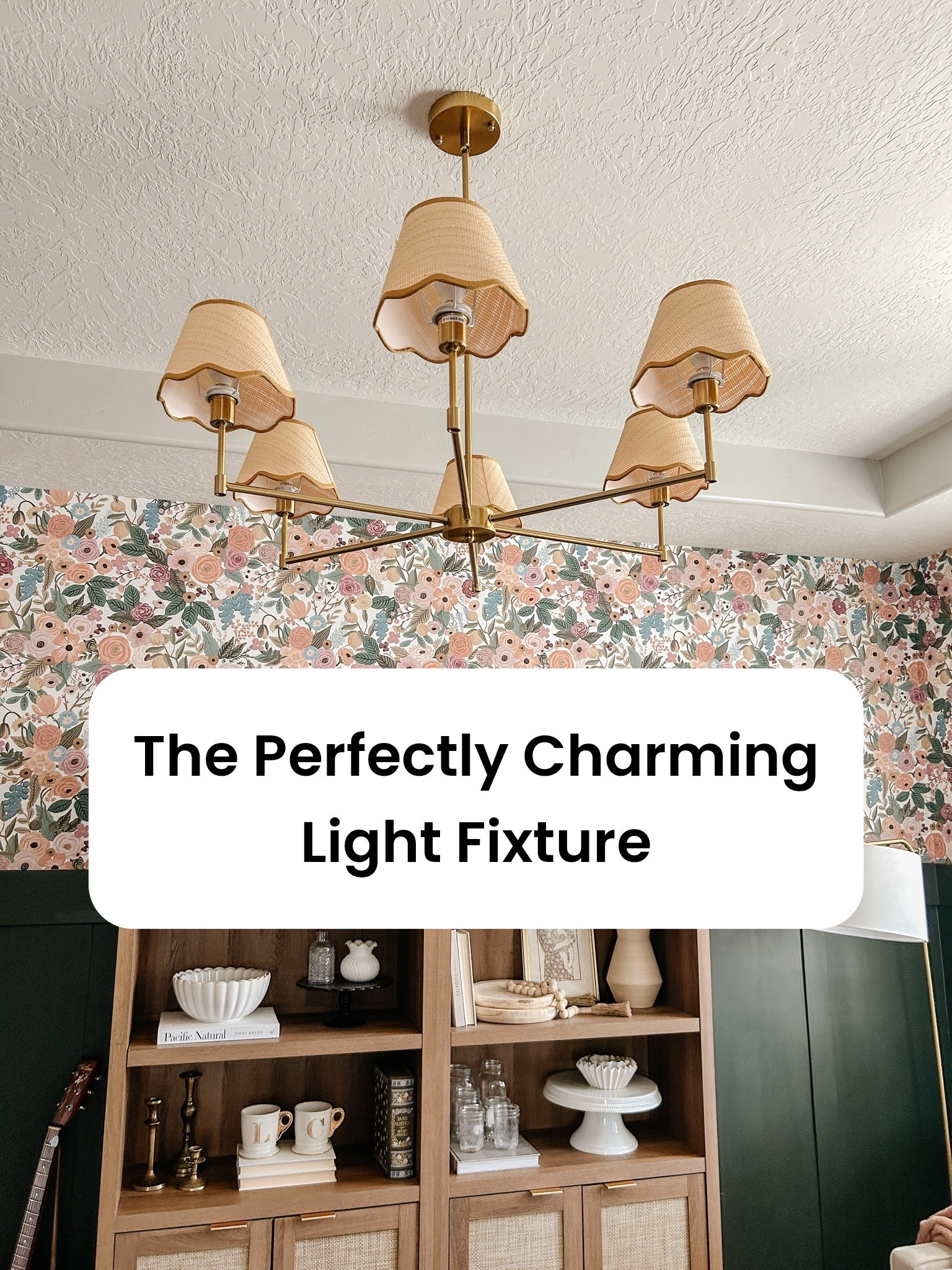 Looked for a charming and classic light fixture for 2.5 years and landed on this beauty! We needed more light in this room but wanted a muted light and this light fixture was the answer - feels timeless, romantic and fun!

#LTKHome