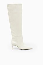 POINTED-TOE LEATHER KNEE-HIGH BOOTS | COS UK
