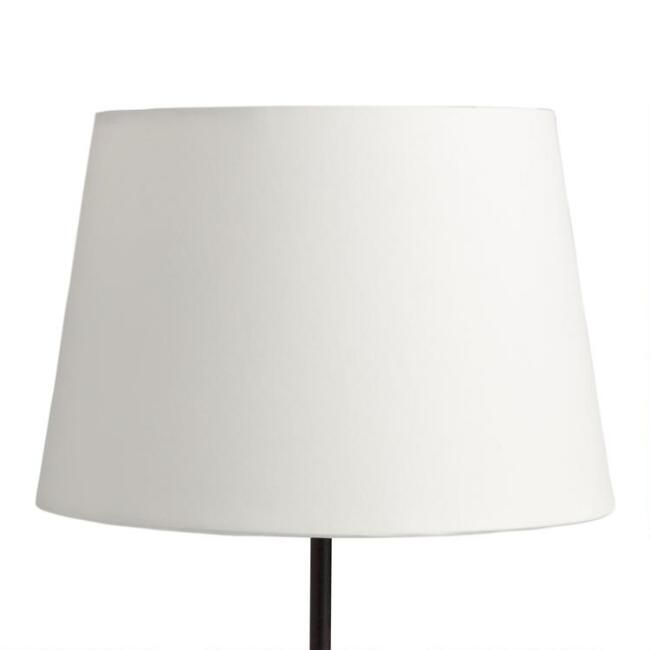 Solid Off-White Accent Lamp Shade | World Market