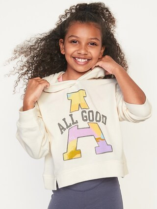 Long-Sleeve Graphic Pullover Hoodie for Girls | Old Navy (US)