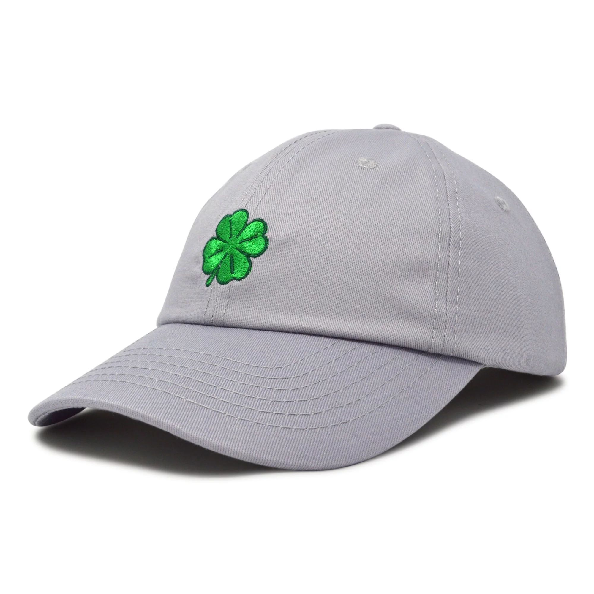 DALIX Four Leaf Clover Hat Baseball Cap St. Patrick's Day Cotton Caps Gray - Walmart.com | Walmart (US)