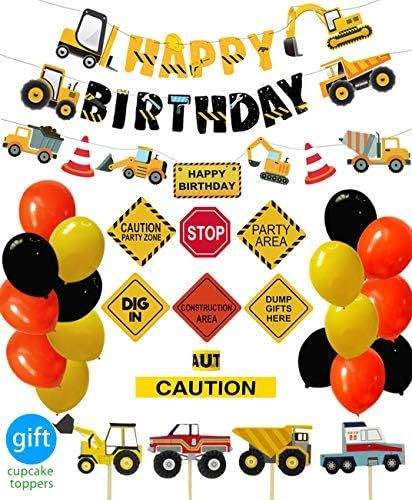 Construction Birthday Party Supplies Dump Truck Party Decorations Kits Set for Kids Birthday Part... | Amazon (US)