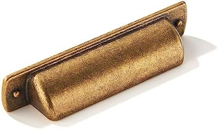10 Pack 2-1/2"(64mm Drawer Pulls Antique Brass Cabinet Cup Pulls Kitchen Hardware Cabinet Handles... | Amazon (US)