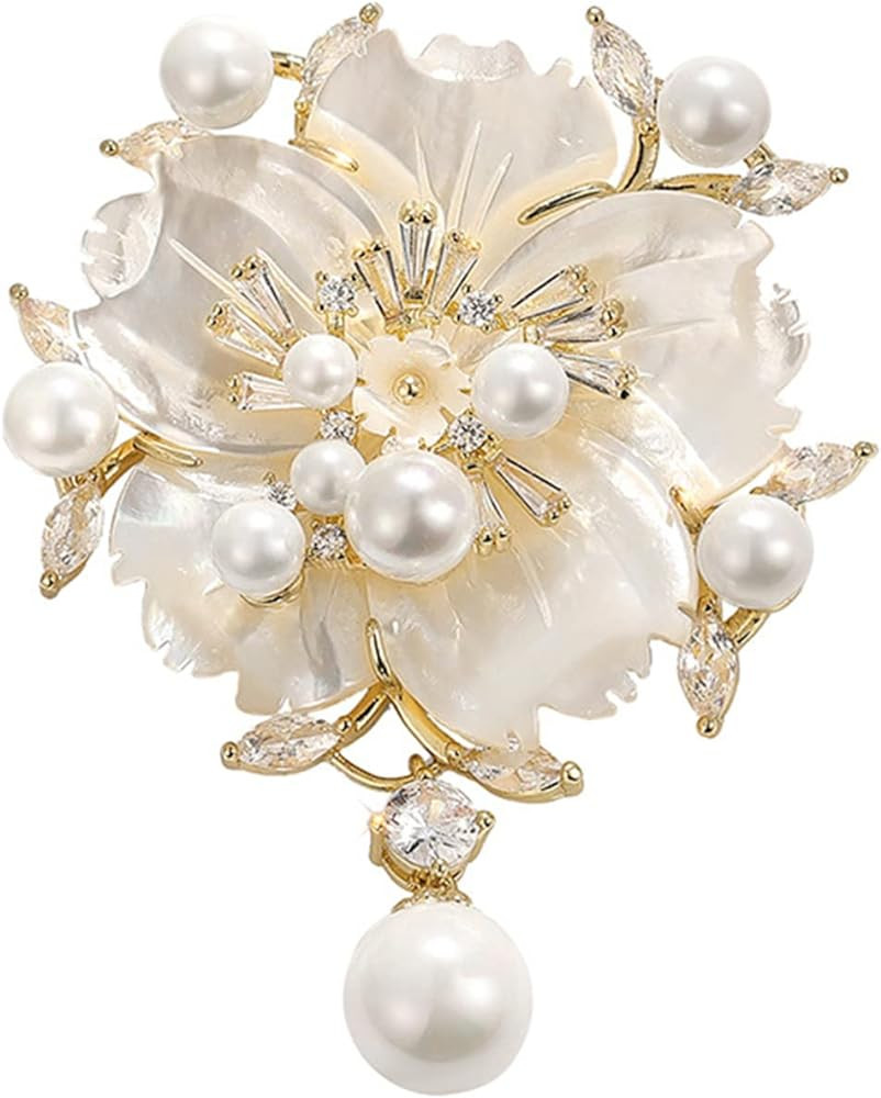 AILONMEI Floral Series Brooch Jewelry For Woman Fashion, Large Costume Broches & Pins Christmas G... | Amazon (US)