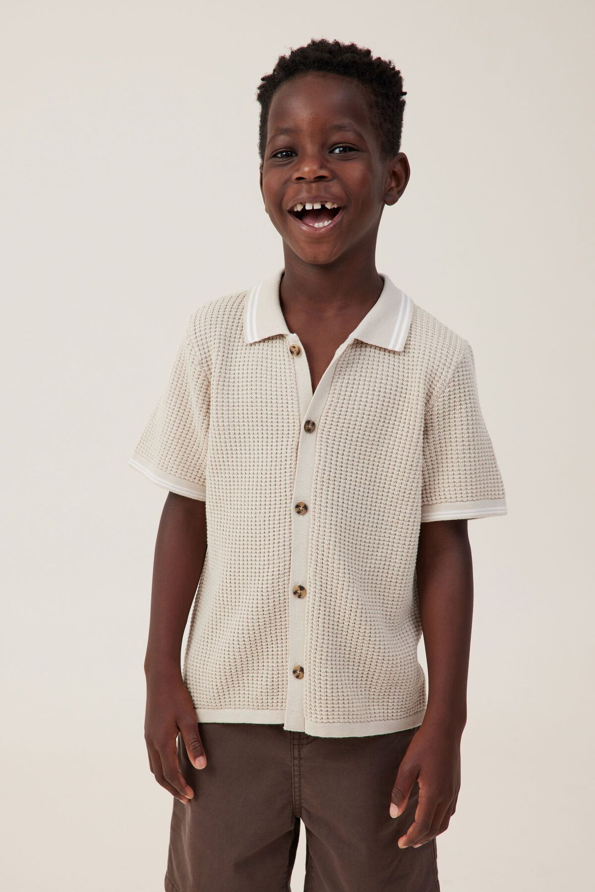 Knitted Short Sleeve Shirt | Cotton On (US)