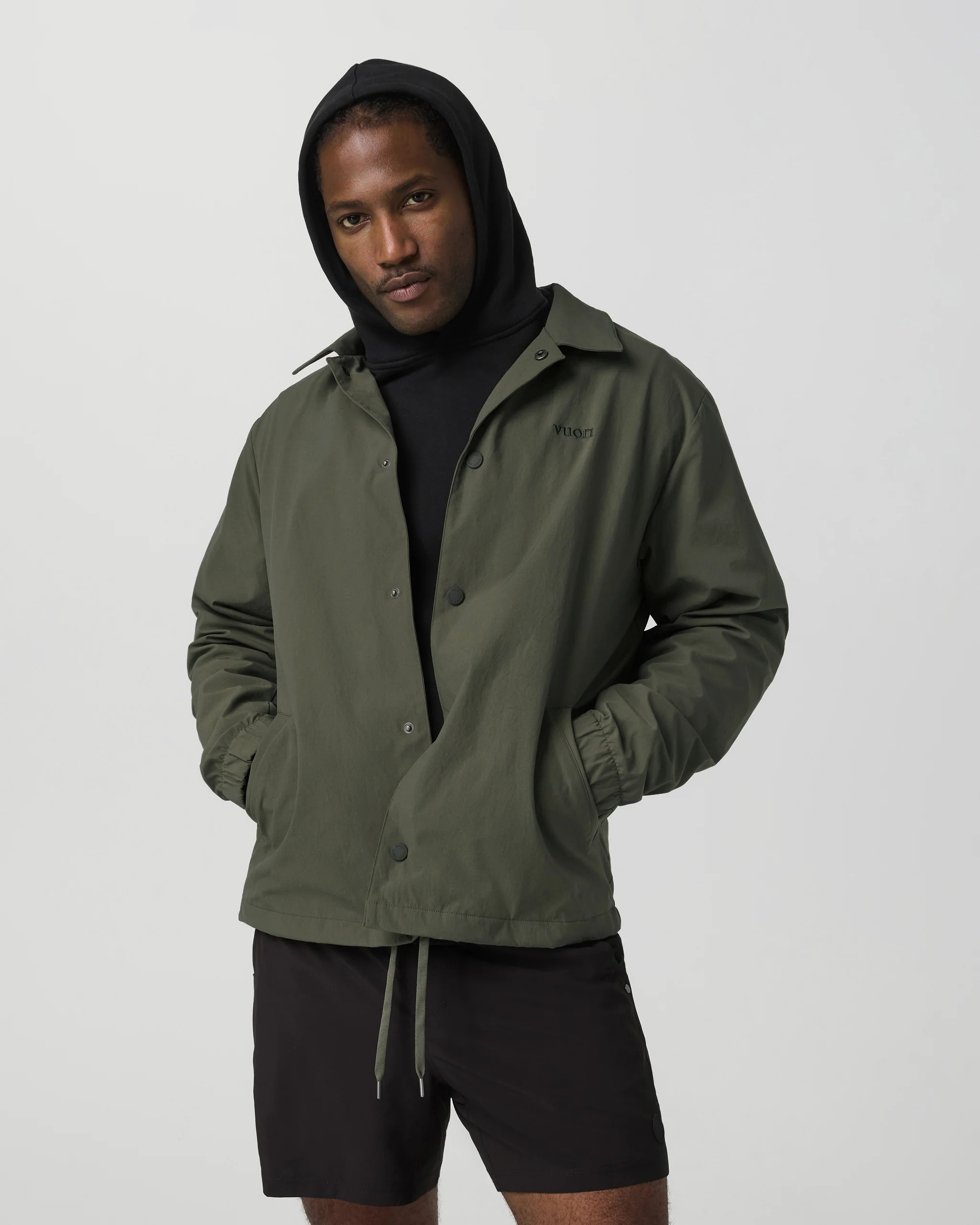 V1 Coach Jacket – Men's Oregano Vintage Style Jacket – Jackets & Hoodies – Vuori | Vuori Clothing (US & Canada)