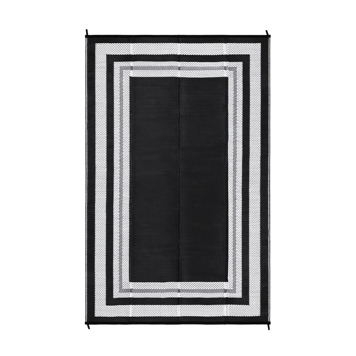 Outdoor Furniture Waterproof Reversible Outdoor Rug 8x10ft - Modern Geometric Plastic Straw Mat -... | Wayfair North America