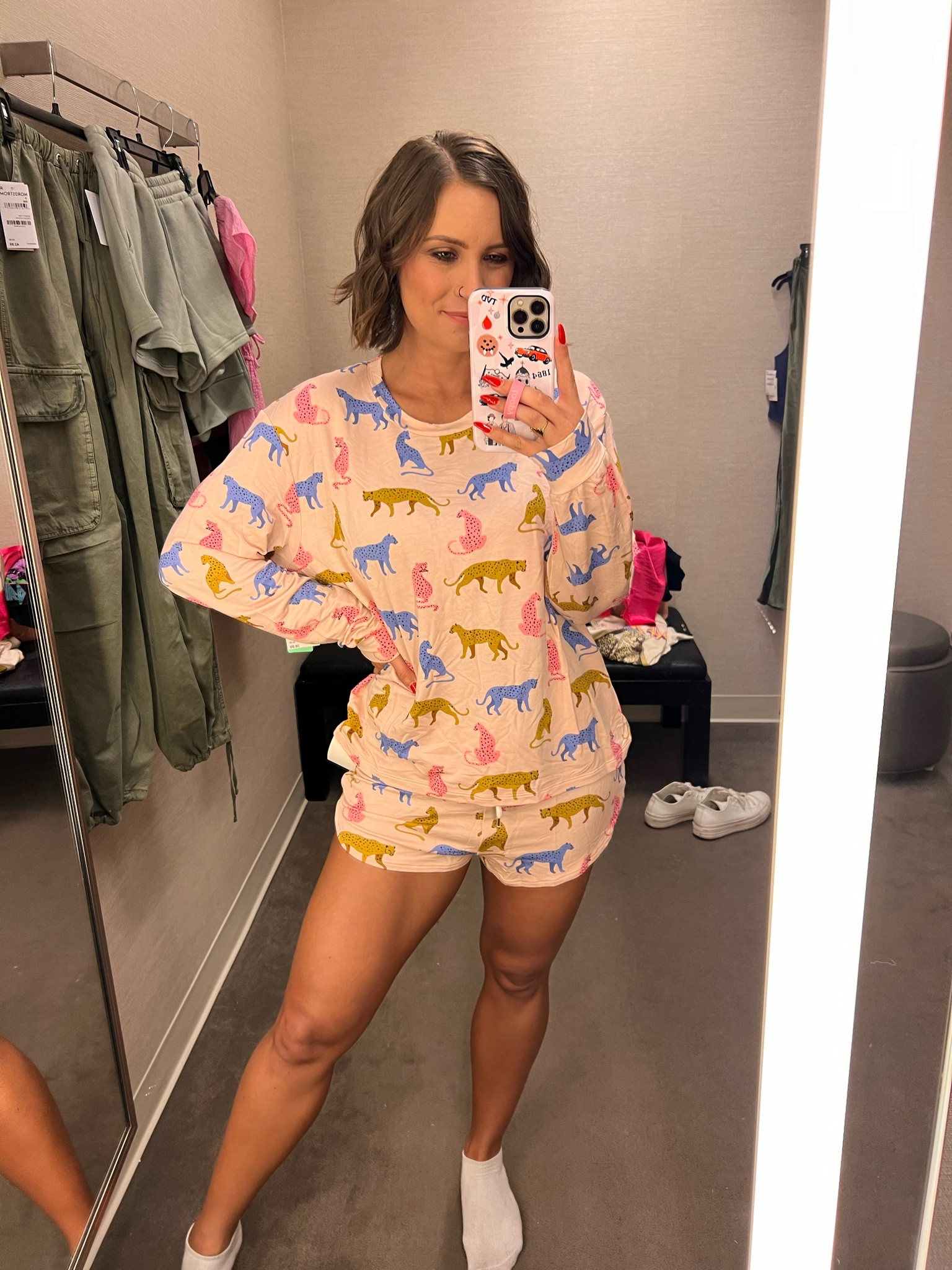 Love the leopards on this pajama set. I’m wearing a medium. Also comes in a pant set and tank set  

#LTKxNSale #LTKSaleAlert #LTKSummerSales