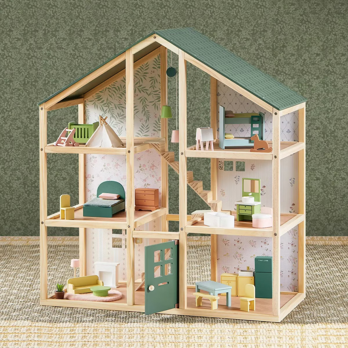 Tiny Land® Sweetwood Evergreen Dollhouse without Dolls | Target