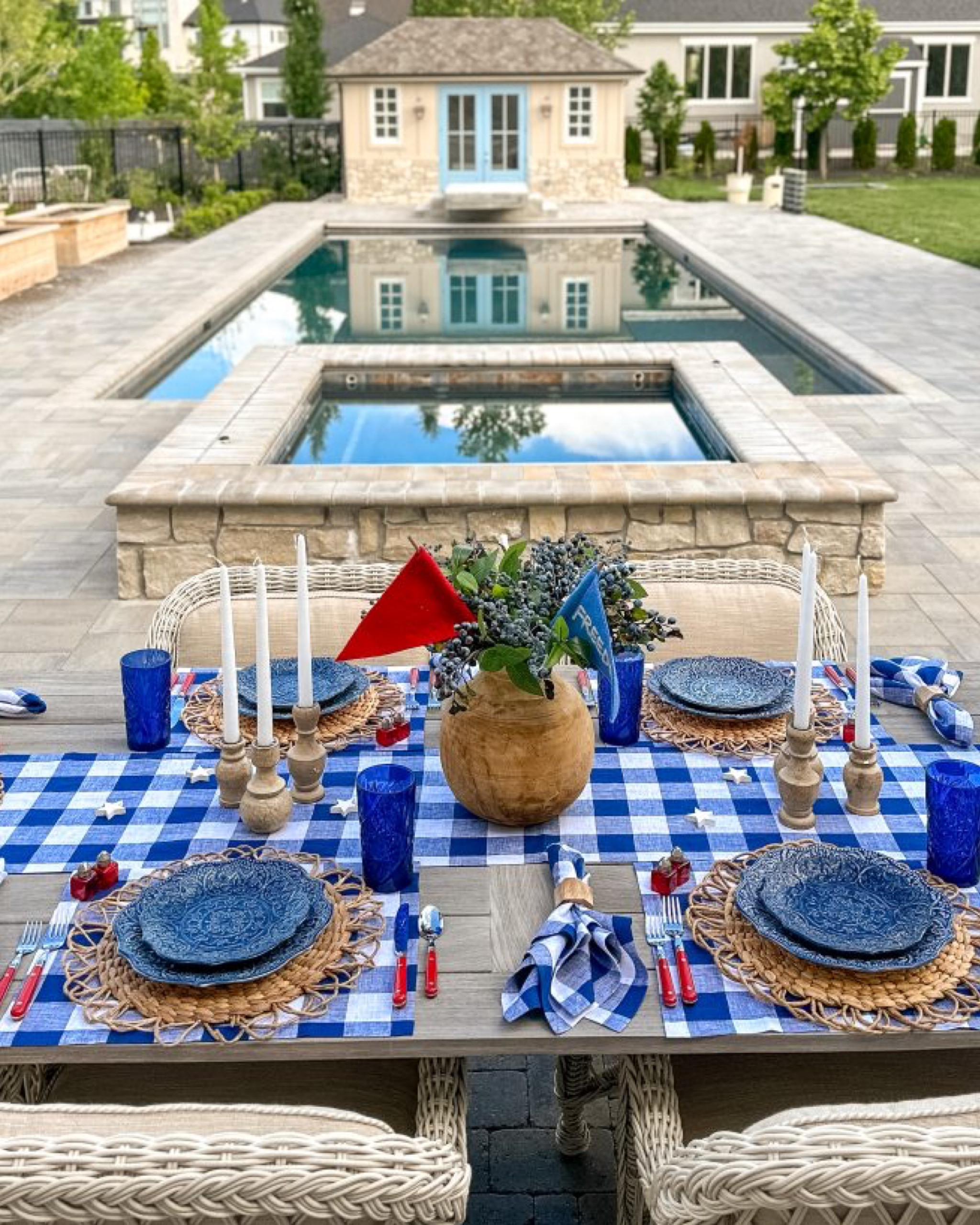 I love having celebrations outdoors when weather permits. We recently renovated our backyard and this July themed tablescape is the first table I set outside in this brand new space. I had so much fun creating this!

#LTKfamily #LTKparties #LTKSeasonal