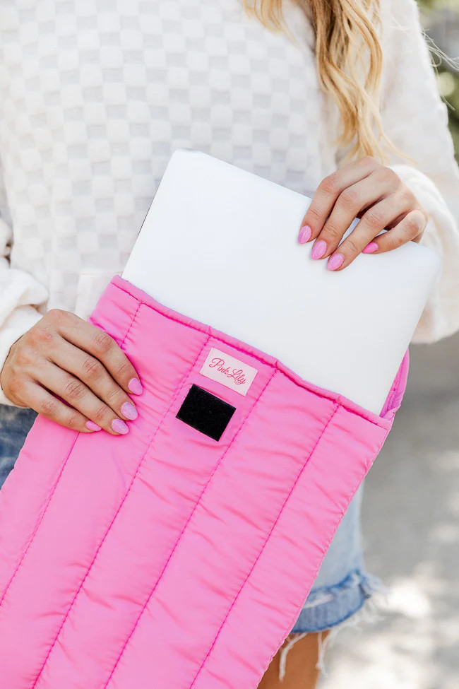 Pink 15 Inch Laptop Case | Pink Lily