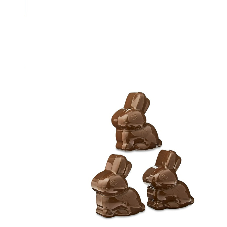 Chocolate Bunny Plastic Fillable Easter Egg Hunt Treat Container - Easter Basket Stuffer - 3 coun... | Walmart (US)