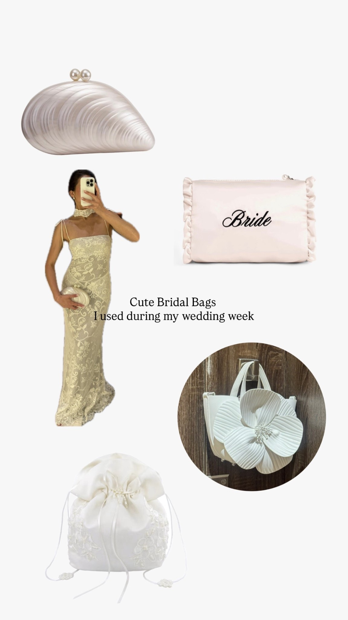 Bags i used during my wedding week! 

2026 bride, bridal fashion, vacation outfitt

#LTKBeauty #LTKWedding #LTKTravel