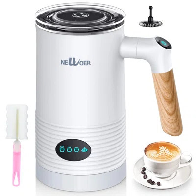 Milk Frother Electric - 4 In 1 Milk Coffee Frothers Machine/milk Steamer With Automatic Shut-off Function, 350ml Milk Warmer, Hot & Cold Milk Frother | Wayfair North America
