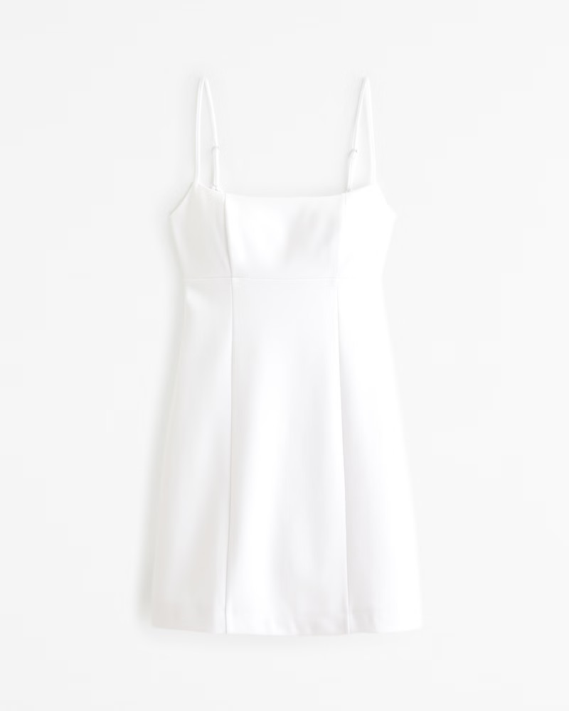 Women's Squareneck Open-Back Mini Dress | Women's Dresses & Jumpsuits | Abercrombie.com | Abercrombie & Fitch (US)