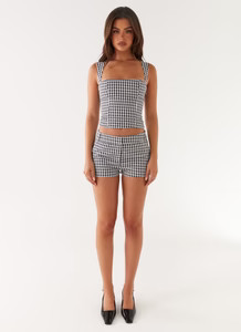 Clayton Top - Black Gingham | Peppermayo (Global)