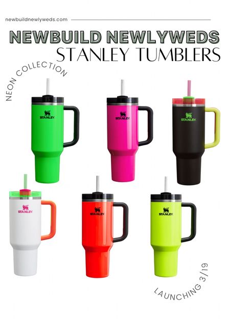 NEW Neon Collection Stanley Tumblers available 3/19 at noon EST!

#LTKfindsunder50 #LTKfitness #LTKSeasonal