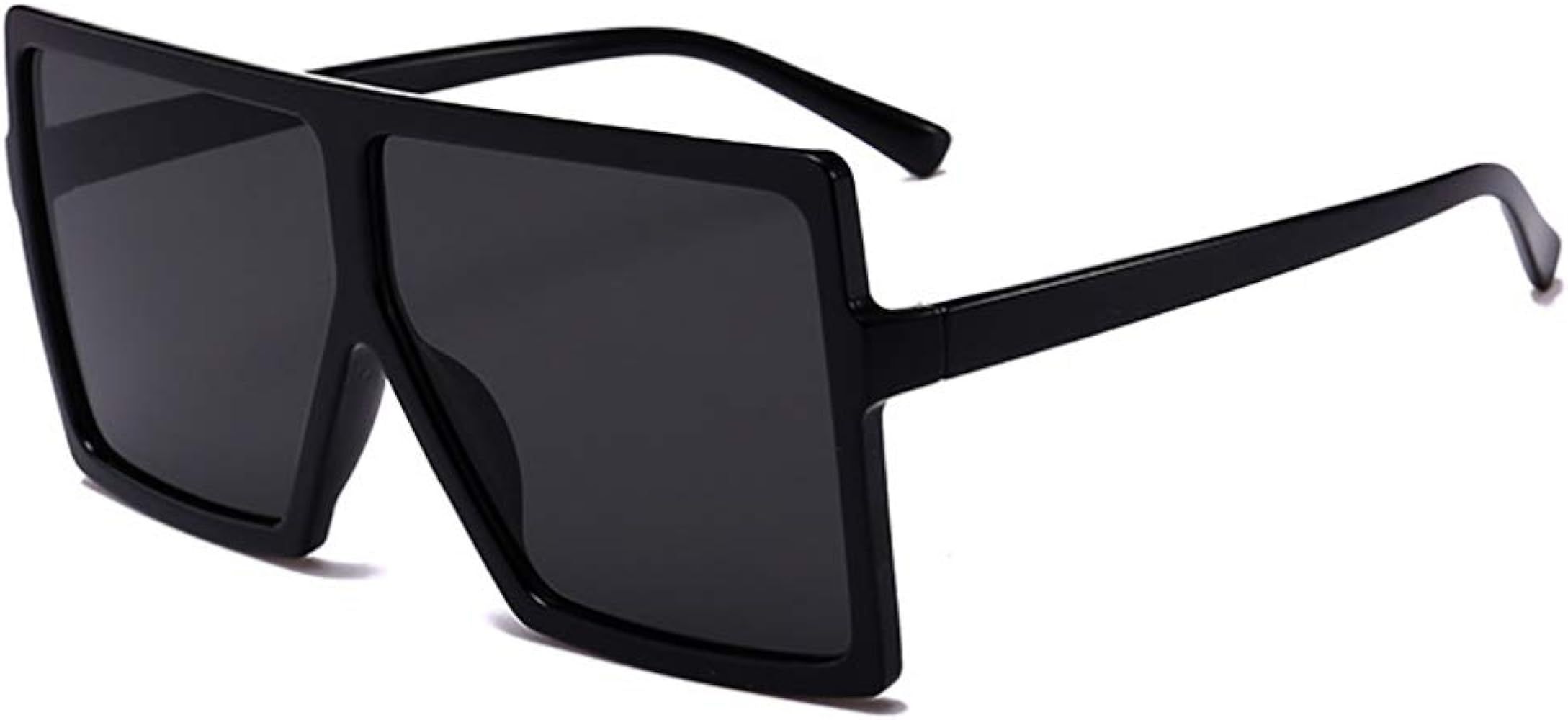 JUSLINK Oversized Square Sunglasses for Women Trendy Flat Top Fashion Shades | Amazon (US)